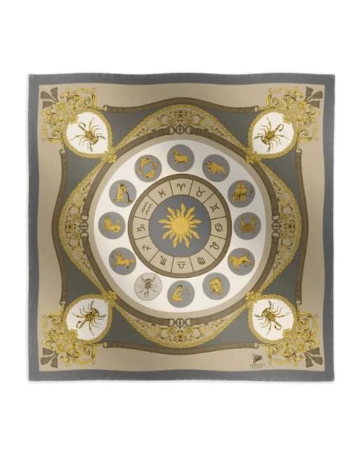 Sciarpa Con Stampa di Elios Milano in Metallic