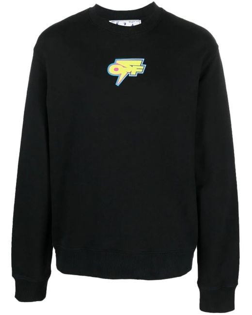 Sweat En Coton À Imprimé Arrows Off-White c/o Virgil Abloh pour homme en coloris Black