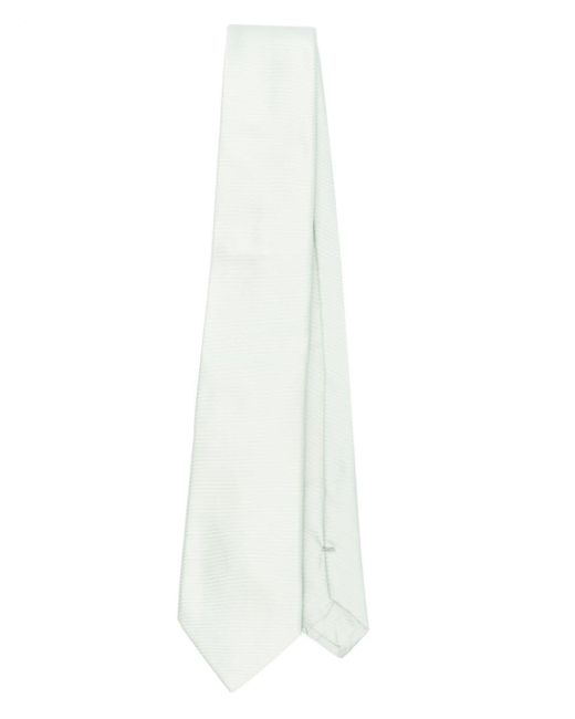 Cravatta Faille di Versace in White da Uomo