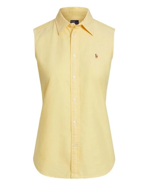Camisa con botones Polo Ralph Lauren de color Yellow