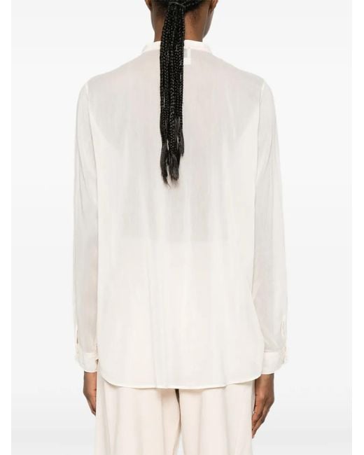 Forte_forte Blouse Met Bies in het White