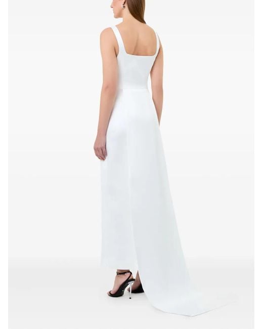 Nicholas White Asymmetrisches Emilia Kleid Mit Eckigem Ausschnitt