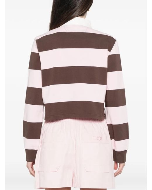 Maje Cropped Polotop in het White
