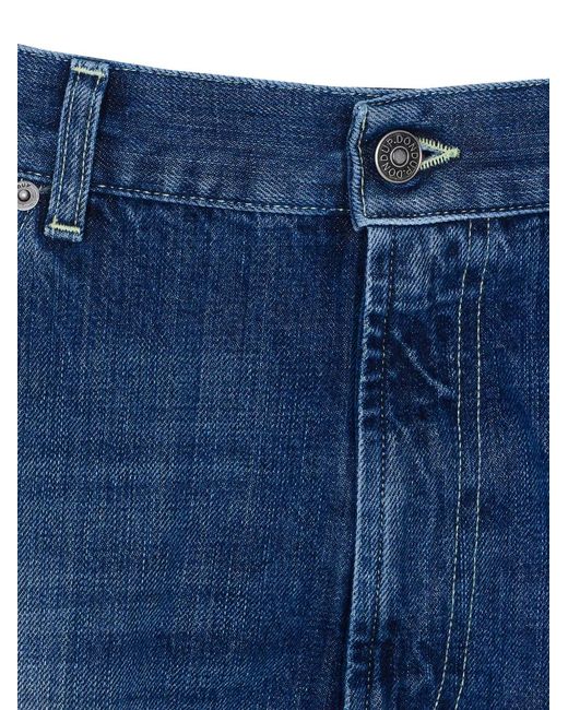 Dondup Blue Five-Pockets Denim Shorts for men