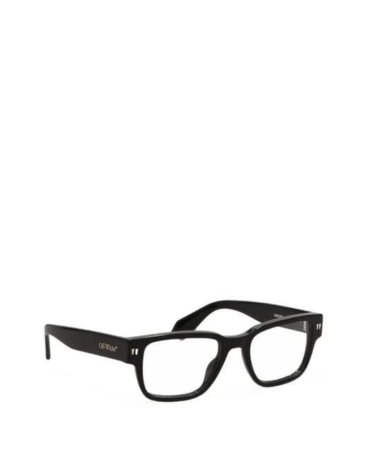Off-White c/o Virgil Abloh Black Rectangle-Frame Optical Glasses