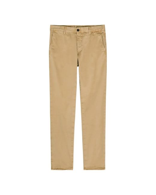 Slowear Natural Logo-Embroidered Trousers for men