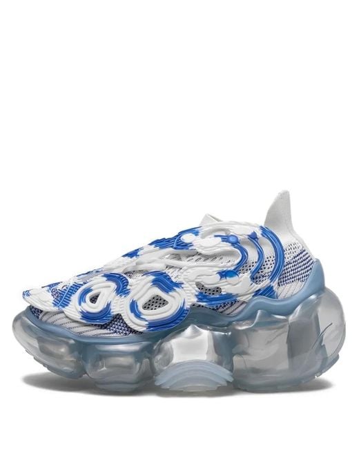 grounds Blue Transparente Sneakers mit Wirbelmuster