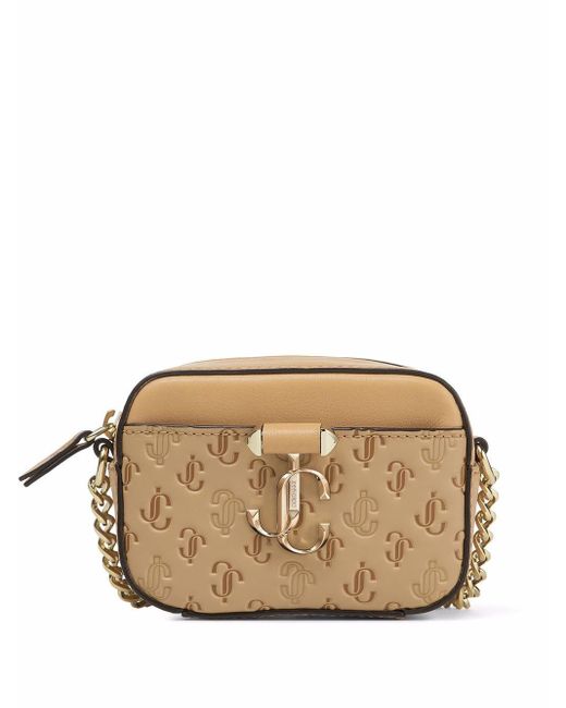 Jimmy Choo Leather Micro Hale Crossbody Bag in Brown Lyst