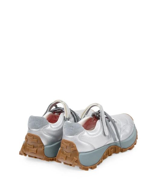 Camper White Drift Trail Leather Sneakers