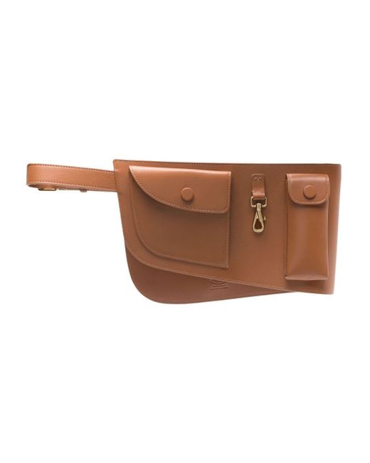 Tod's Brown Leather Utility Belt Bag