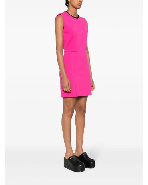 MSGM Pink Dress With Cut Out