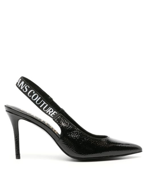 Escarpins Scarlett 90 mm à bride arrière Versace en coloris Black