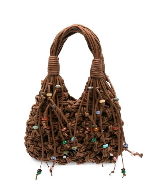HIBOURAMA Brown Mini Vannifique Desert Stone Tote Bag