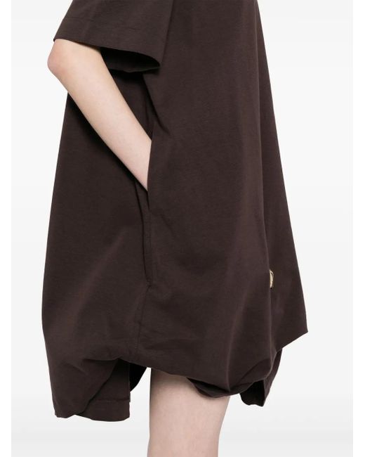 JNBY Brown Drawstring-Hem Dress