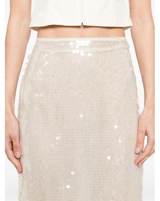 Stella McCartney White Sequinned Skirt