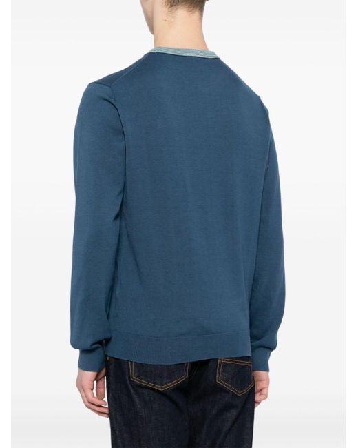 PS by Paul Smith Blue Round-neck Jumper for men