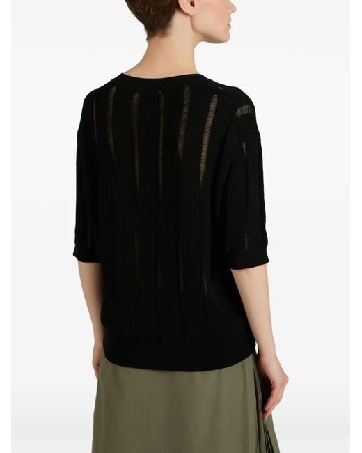 Slowear Black Pull Zanone Côtelé