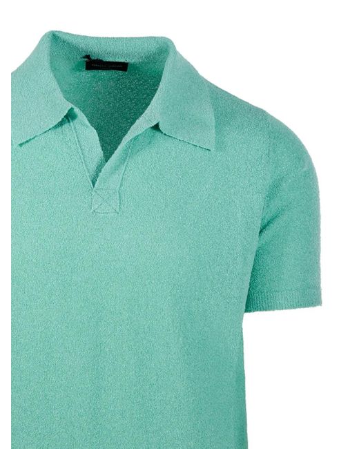 メンズ Roberto Collina ポロカラーシャツ Green