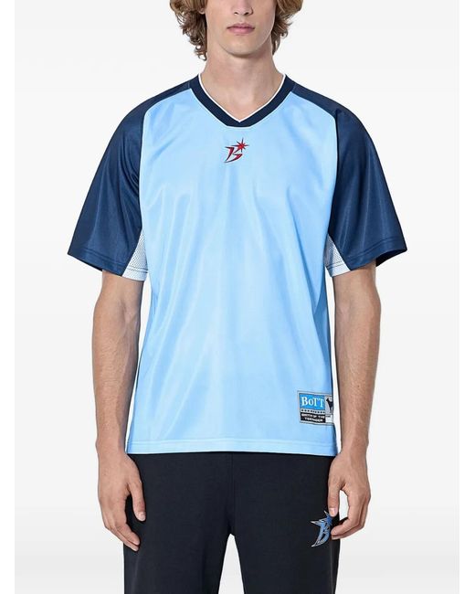 BoTT Blue Contrast-Panel T-Shirt for men