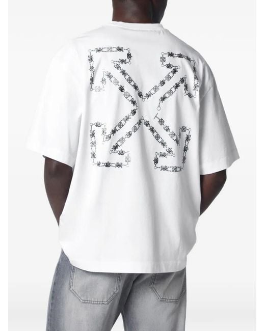 OFF-WHITE クロスアロー　Tシャツ Off-White c/o Virgil Abloh Arrow Skate T-Shirt in White for Men | Lyst