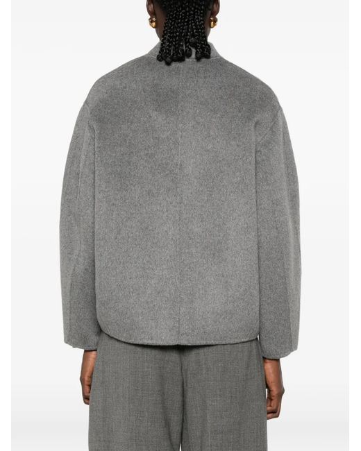 Soeur Gray Windsor Patch-Pocket Jacket