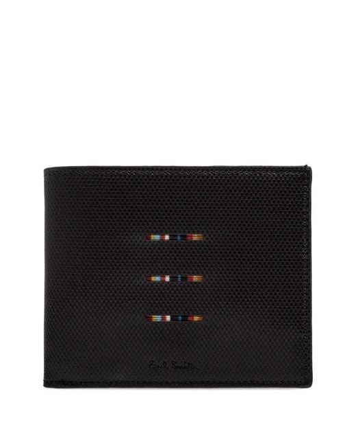 Paul Smith Black Textured Stripe Wallet for men