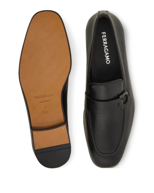 Ferragamo Black Ferragamo Flat Shoes for men