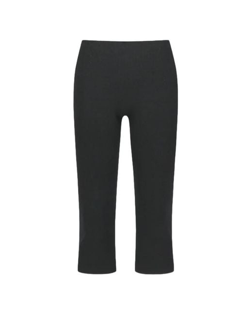 Amomento Black Knit Capri Trousers