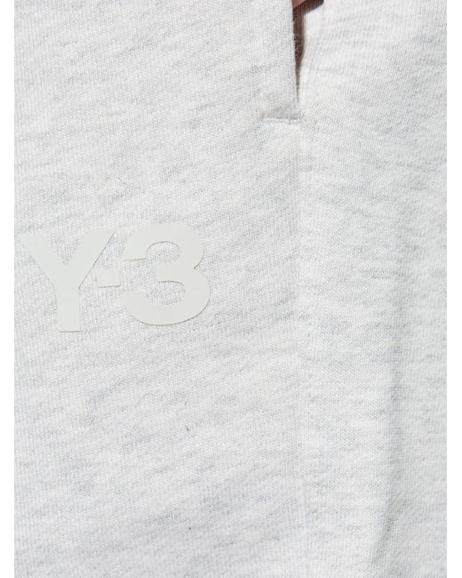 Y-3 White Logo-print Track Pants for men