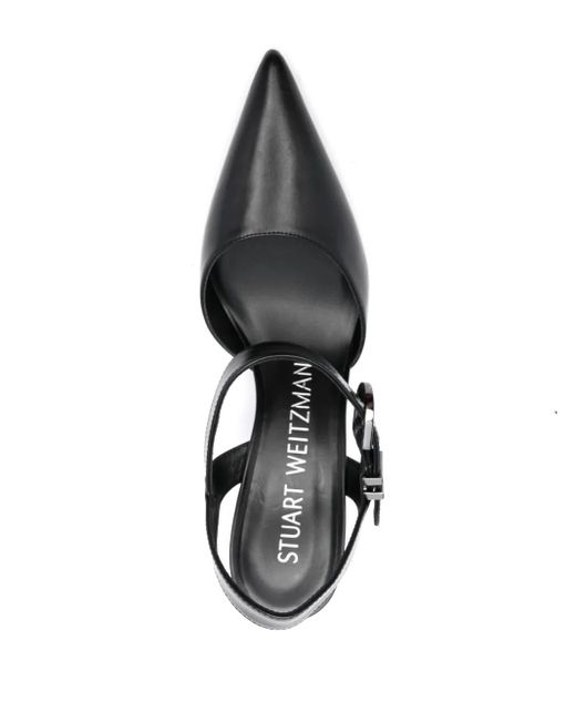 Stuart Weitzman Black Pumps Mit Spitzer Kappe 85Mm