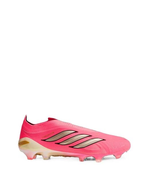 Adidas Pink Predator Elite Laceless Sneakers for men