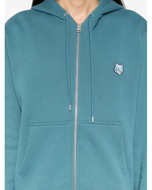 Maison Kitsuné Blue Bold Fox Head Patch Comfort Hooded Jacket for men