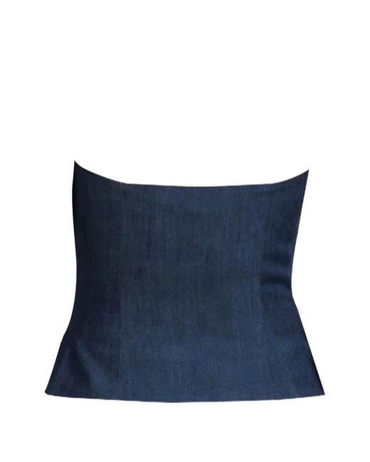 The Sei Blue Haut-Bustier À Col Bénitier