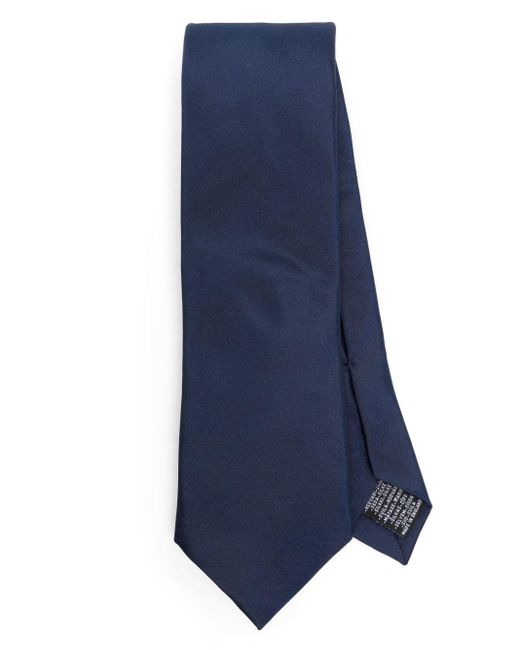 Paul Smith Blue Satin Silk Tie for men