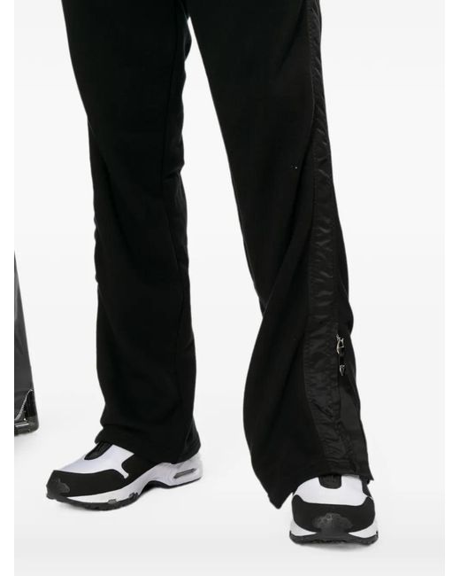 Toga Black Satin-Panel Track Pants for men