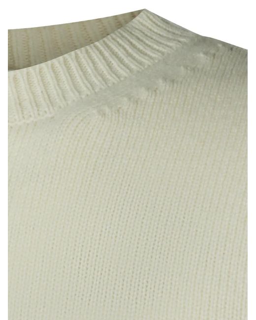 A.P.C. Green Logo-Knit Wool Sweatshirt