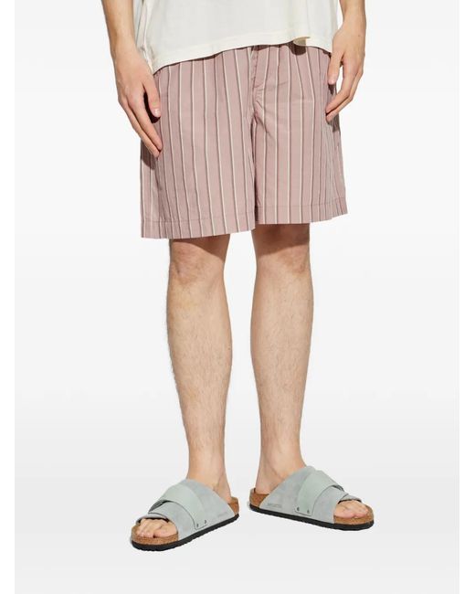 Isabel Marant Natural Vataya Striped Shorts for men