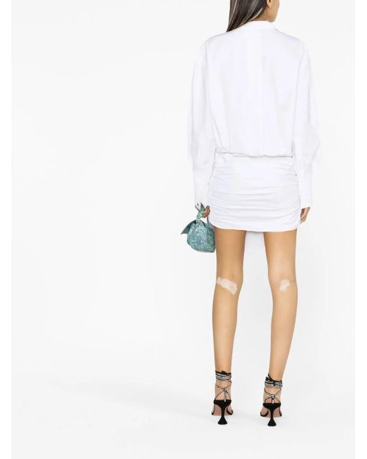 The Attico White 'chemisier' Dress