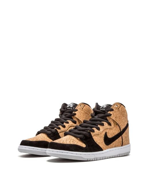 Nike Brown Dunk High Premium Sb "Cork" Sneakers for men