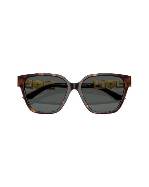 Versace Gray Greca Strass Butterfly-frame Sunglasses
