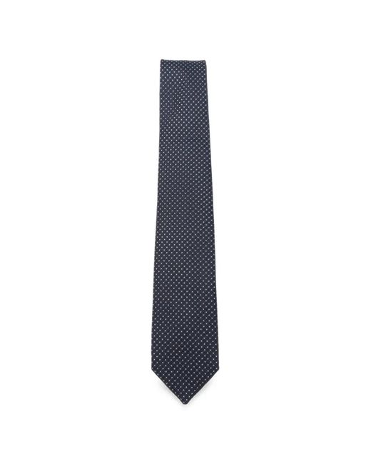 Barba Napoli Blue Micro-Pattern Silk Tie for men