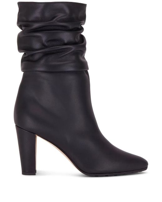 Manolo Blahnik Black Calasso Stiefeletten