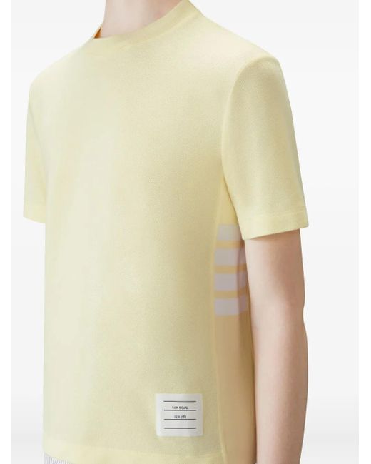Thom Browne 4bar ストライプディテール Tシャツ Natural