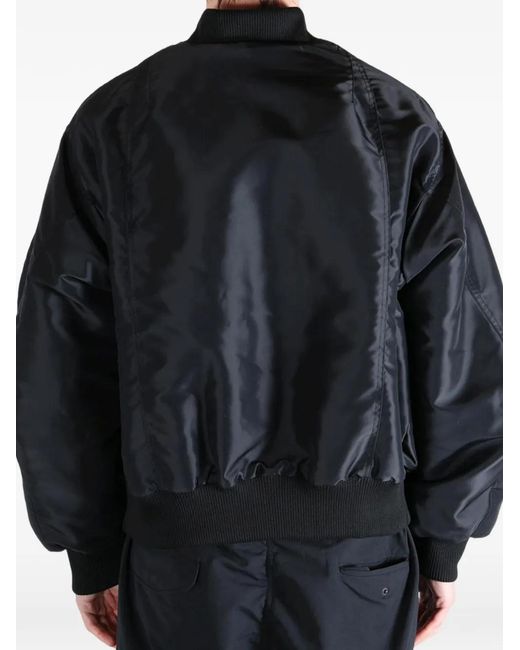 HELLSTAR Black Logo-Patch Zip-Up Jacket for men
