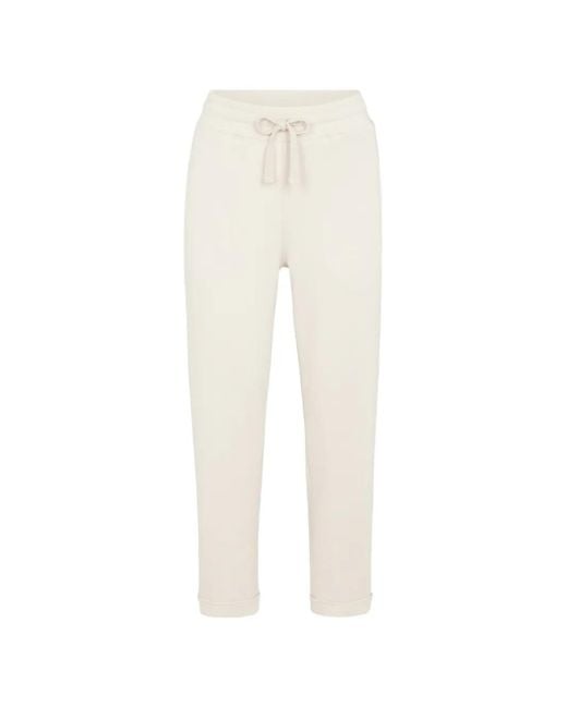 Juvia White Ellis Drawstring Trousers