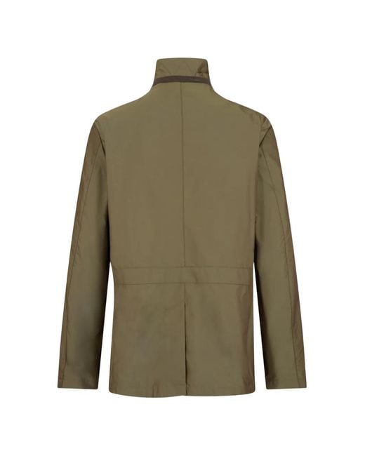 Moorer Green Button-Front Pocket Jacket for men
