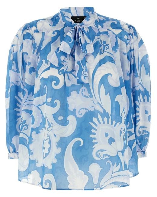 Etro Blue Stylish Top For Any Occasion