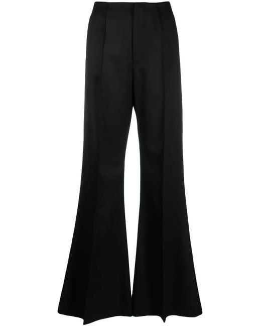Fabiana Filippi Black High-Waist Flared Trousers
