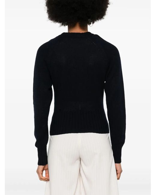 Fabiana Filippi Black Brushed Cashmere Jumper