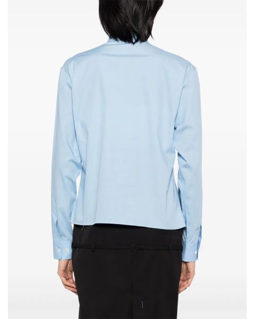 Bally Blue Cotton Long-Sleeve Shirt
